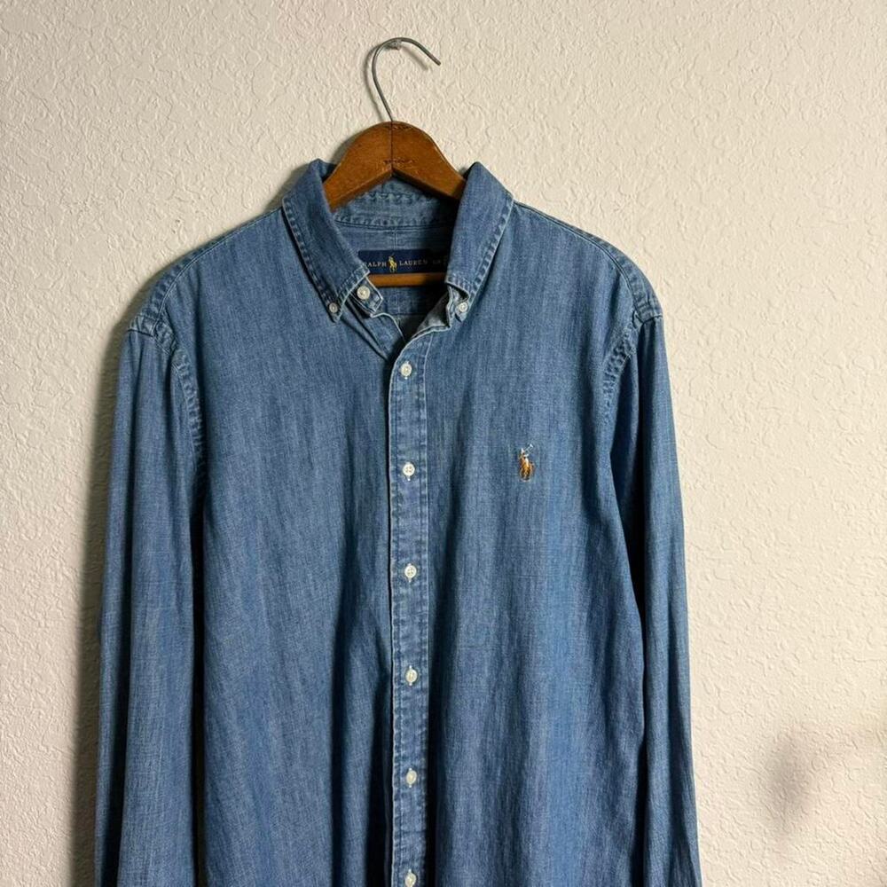 Polo ralph lauren denim button - Picture 4 of 6